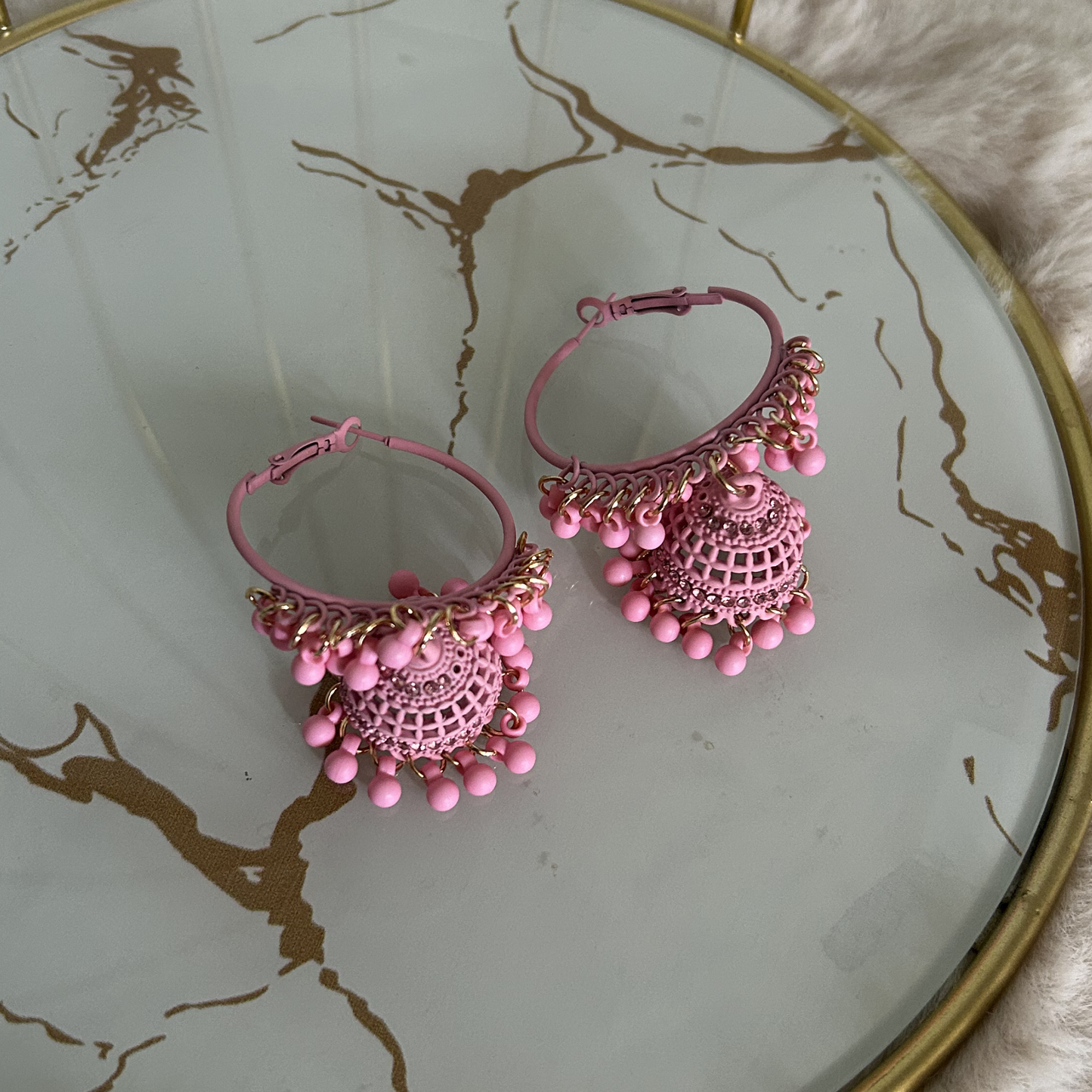 Candy-Floss Jhumka Hoops
