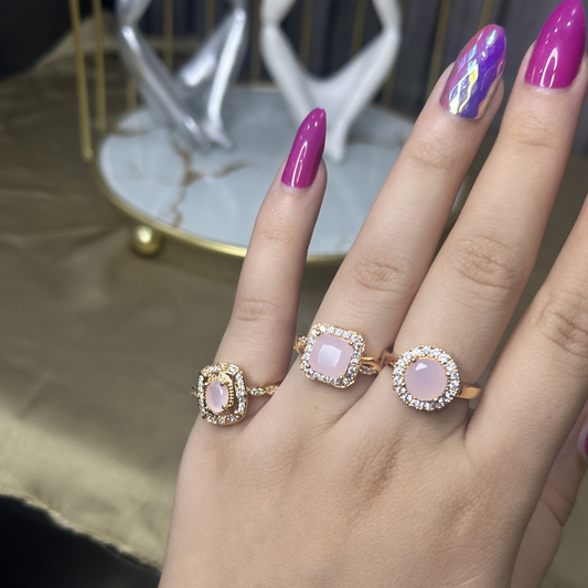 The Pastel Halo Trio Rings (3 in 1 Bundle)