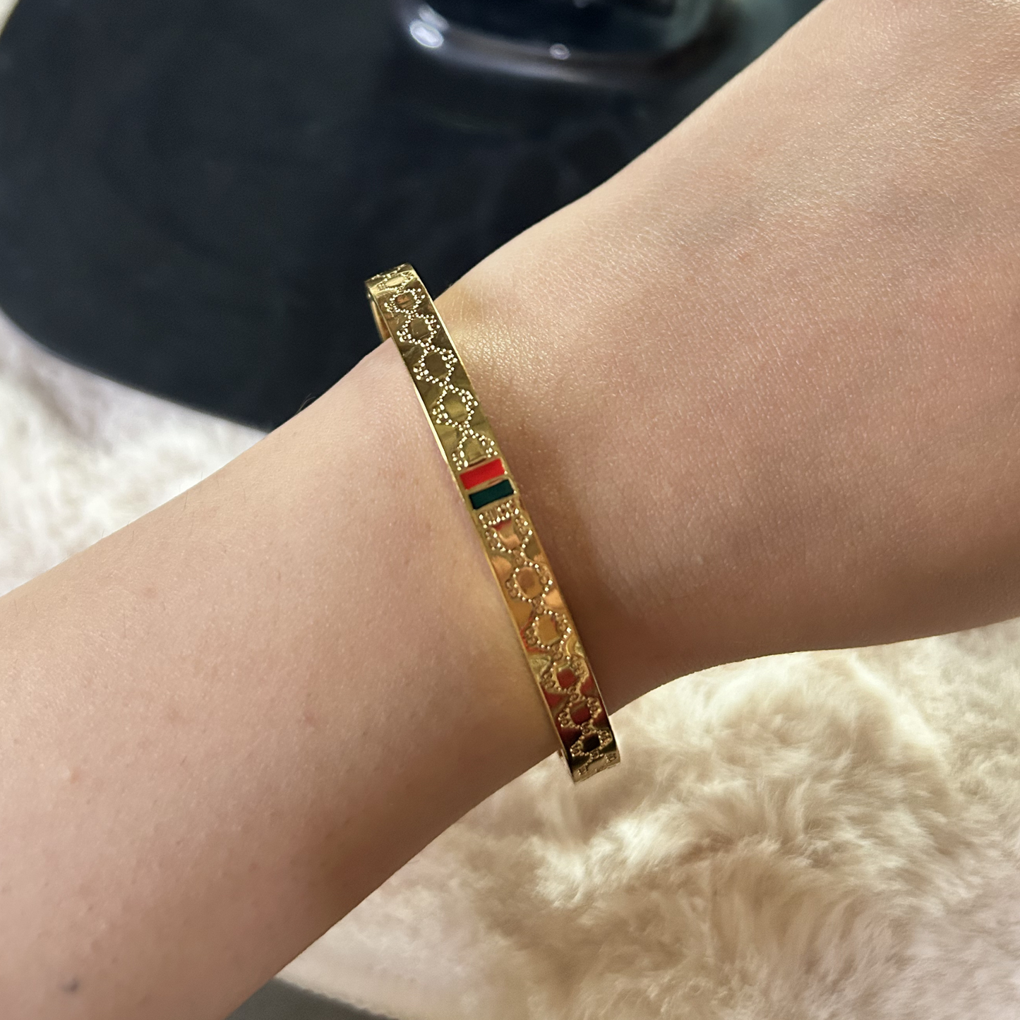 Web Stripe Bangle