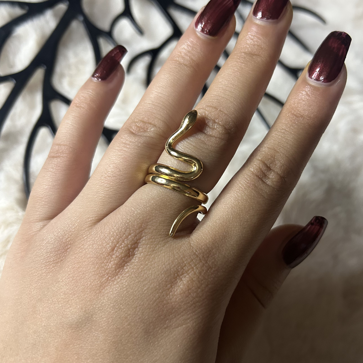 Serpent’s Coil Wrap Ring