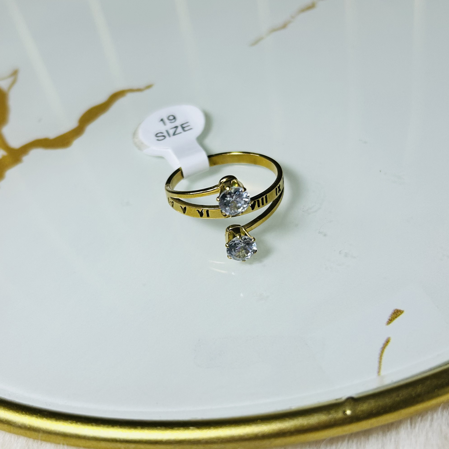 Eternal Aura Roman Numeral Bypass Ring