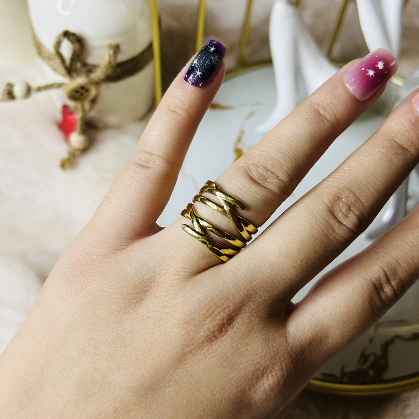 Interwoven Statement Ring