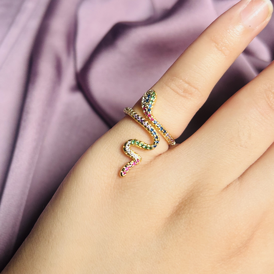 Zabaan-e-Zehin Snake Ring