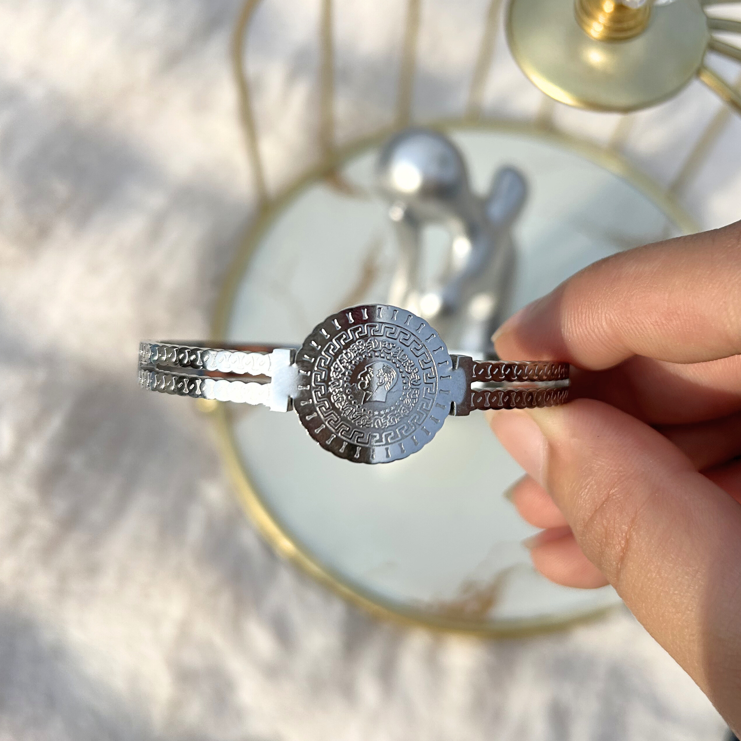 The Empress Coin Bangle (Standard Size)