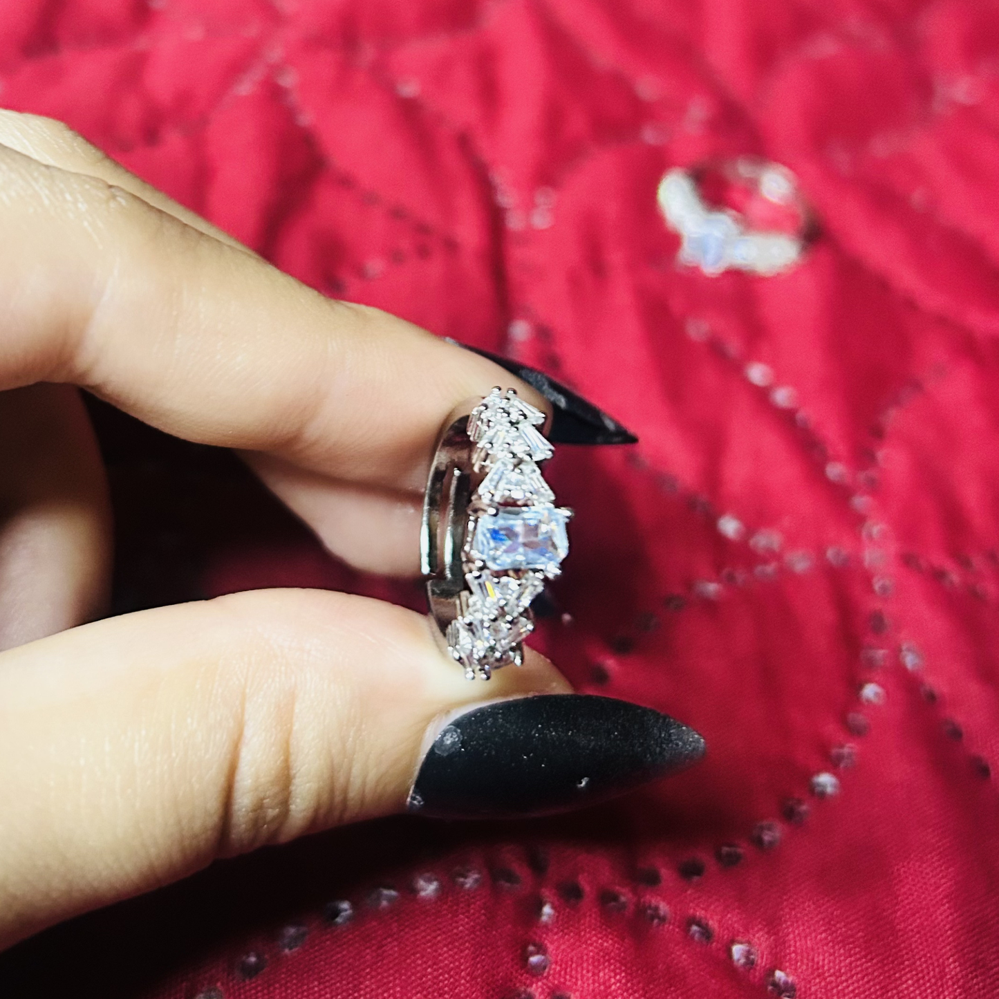 "Sitara-e-Subh" Crystal Ring