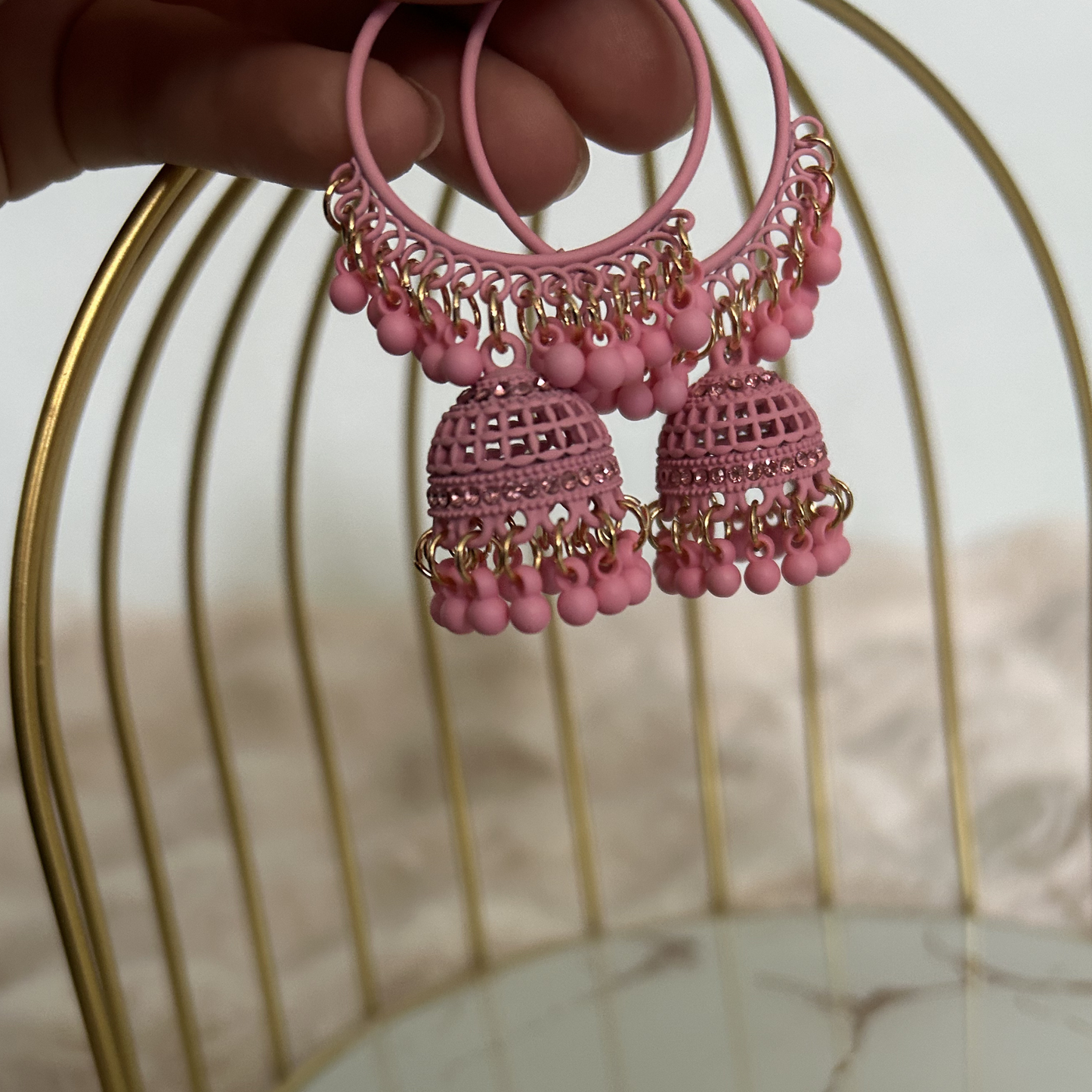 Candy-Floss Jhumka Hoops