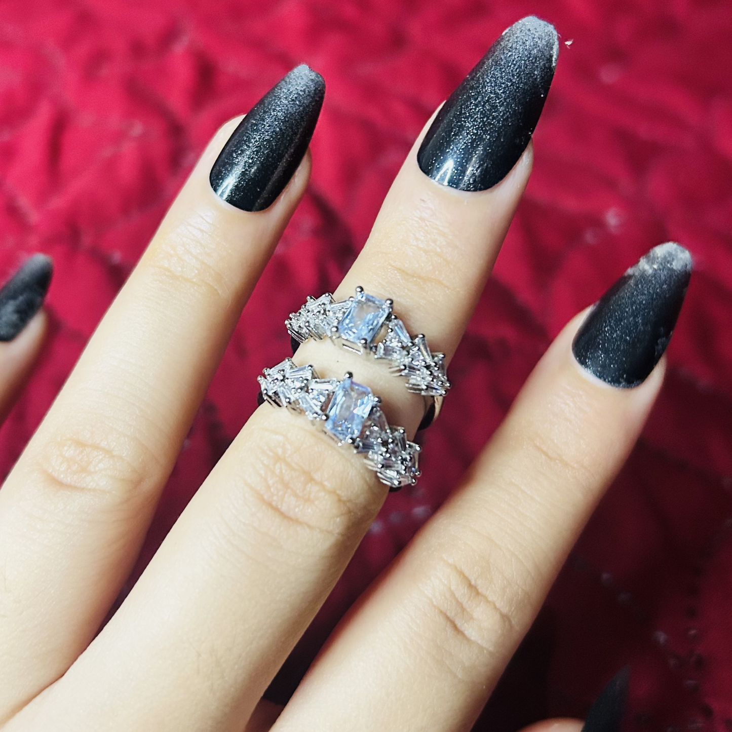 "Sitara-e-Subh" Crystal Ring