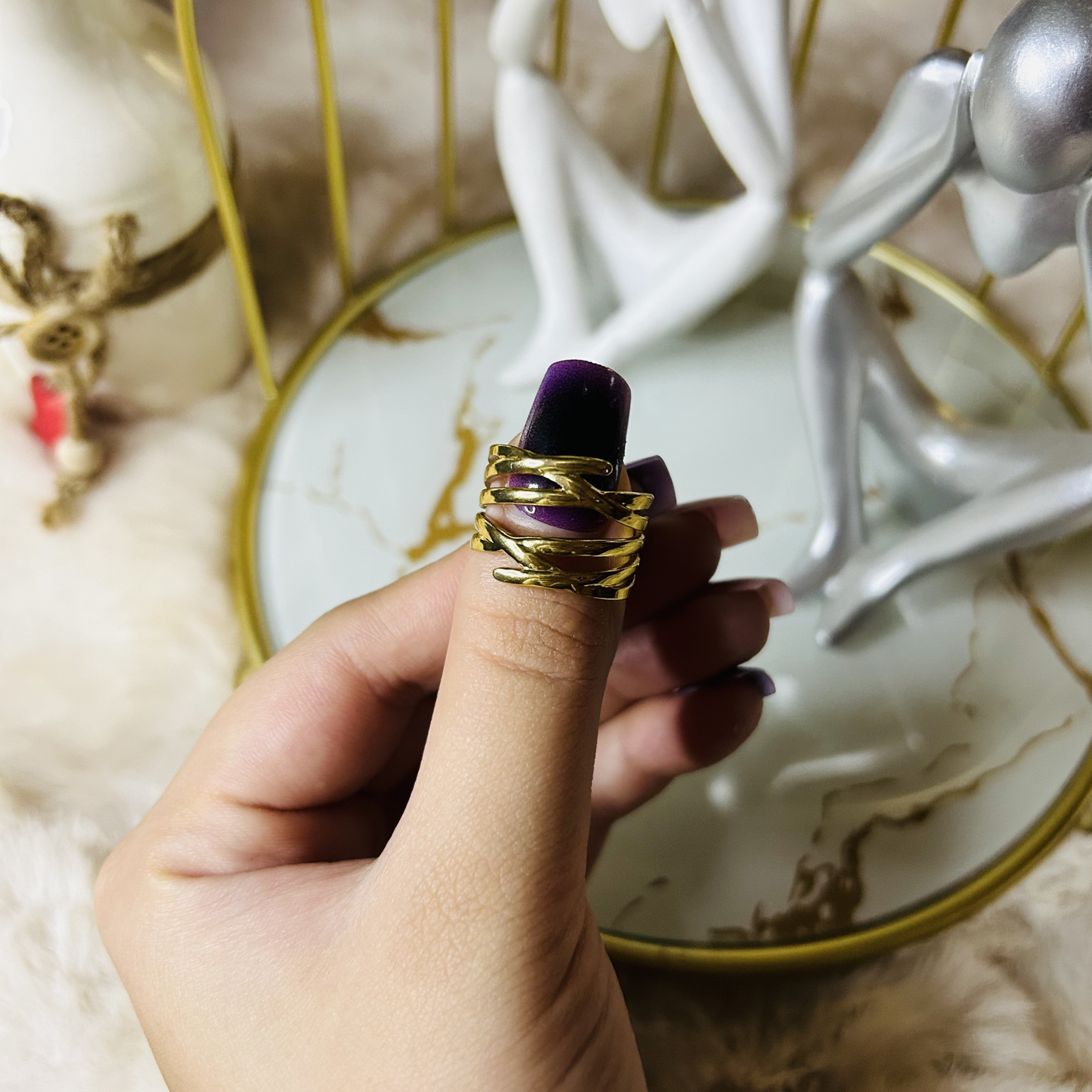 Interwoven Statement Ring
