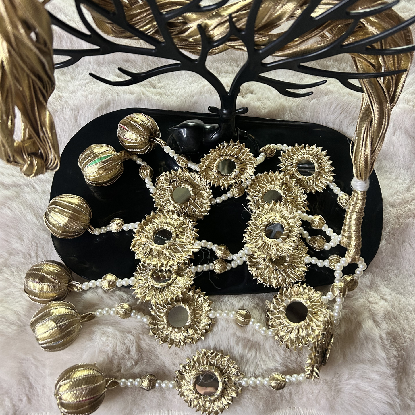 Royal Gilded Sun & Mirror Paranda