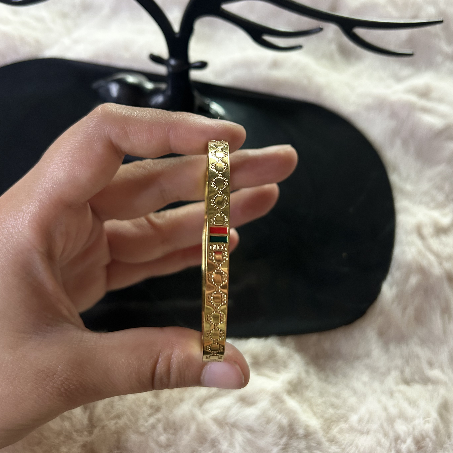 Web Stripe Bangle