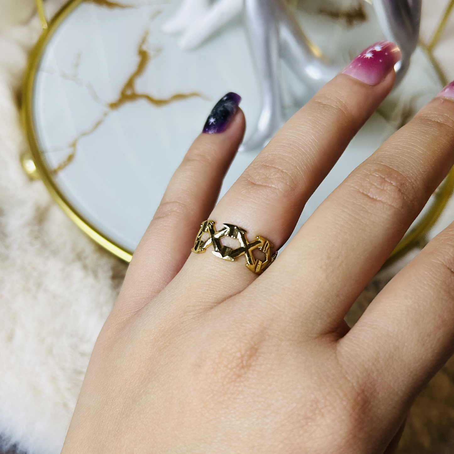 Sitara Geometric Ring