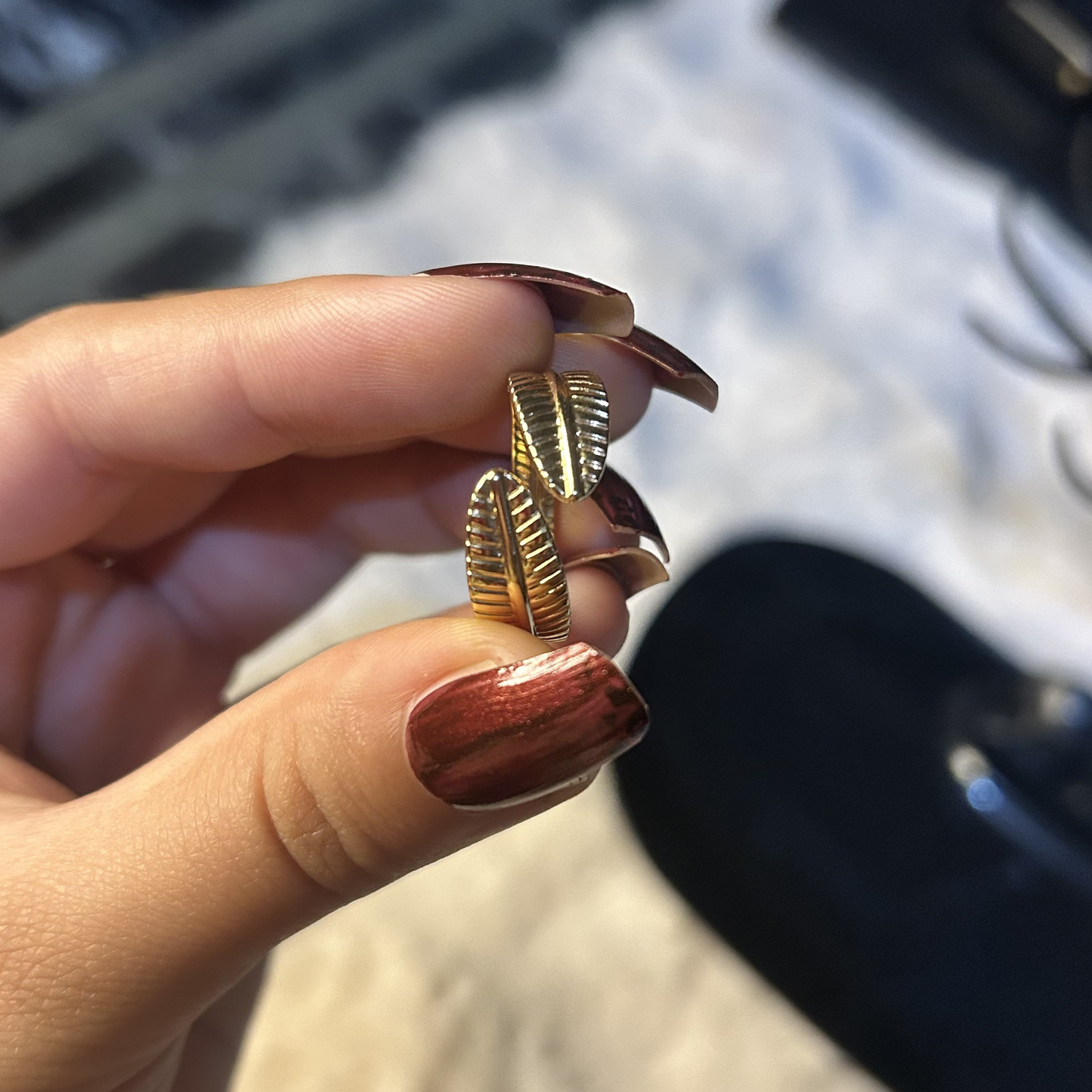 Autumn Whisper Leaf Ring
