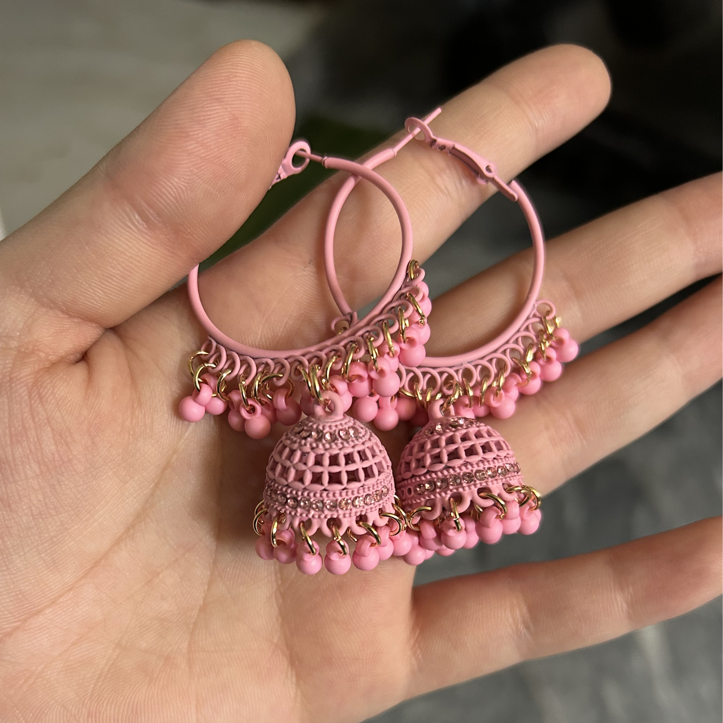 Candy-Floss Jhumka Hoops