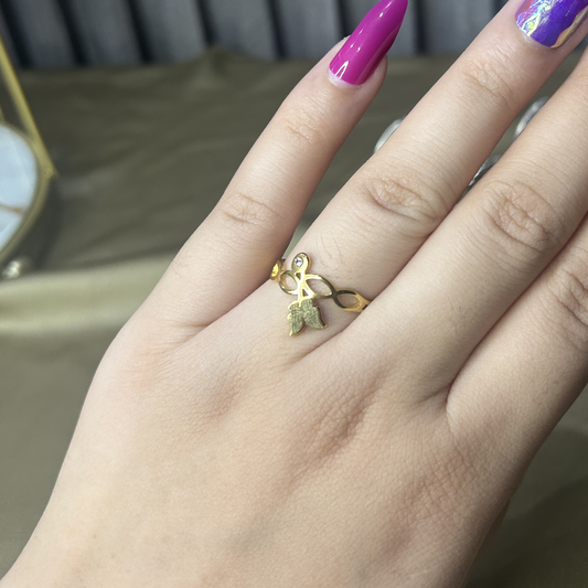 The Olive Branch Minimalist Ring