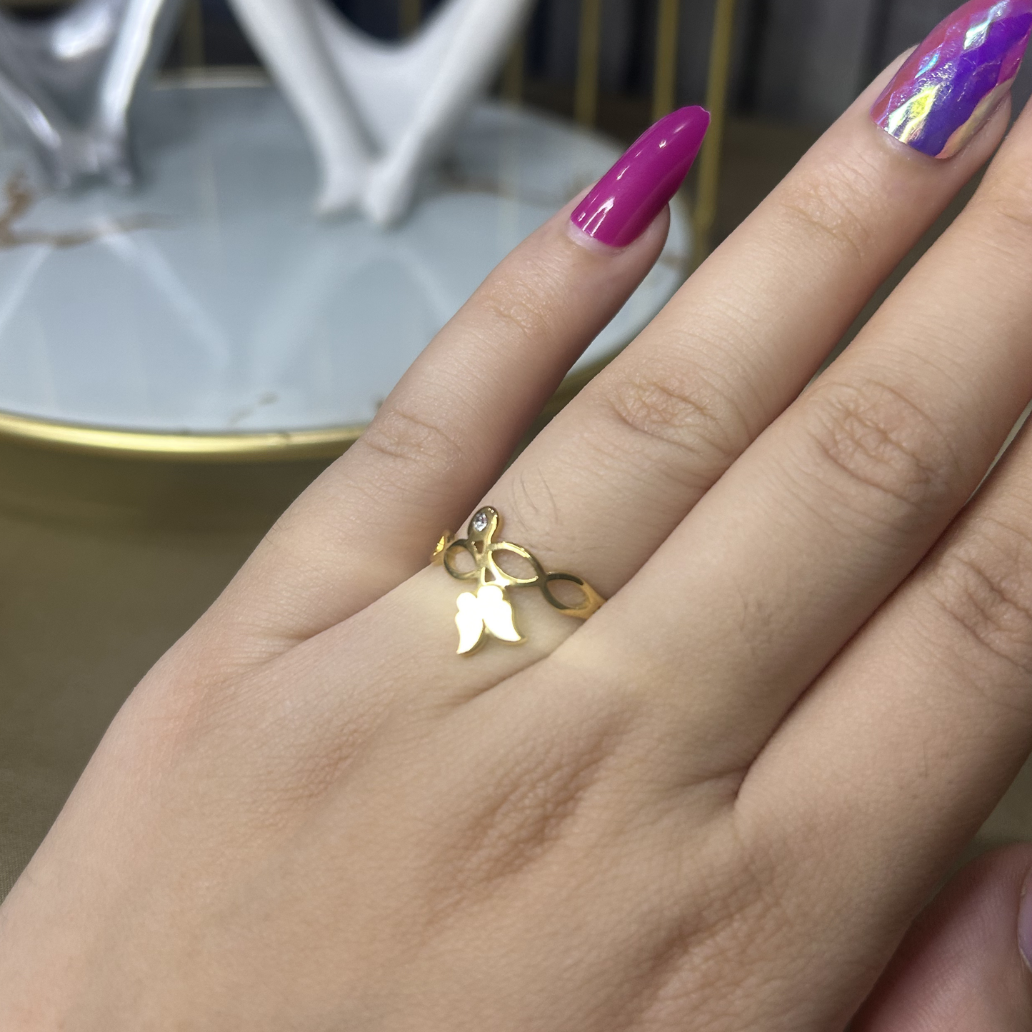 The Olive Branch Minimalist Ring