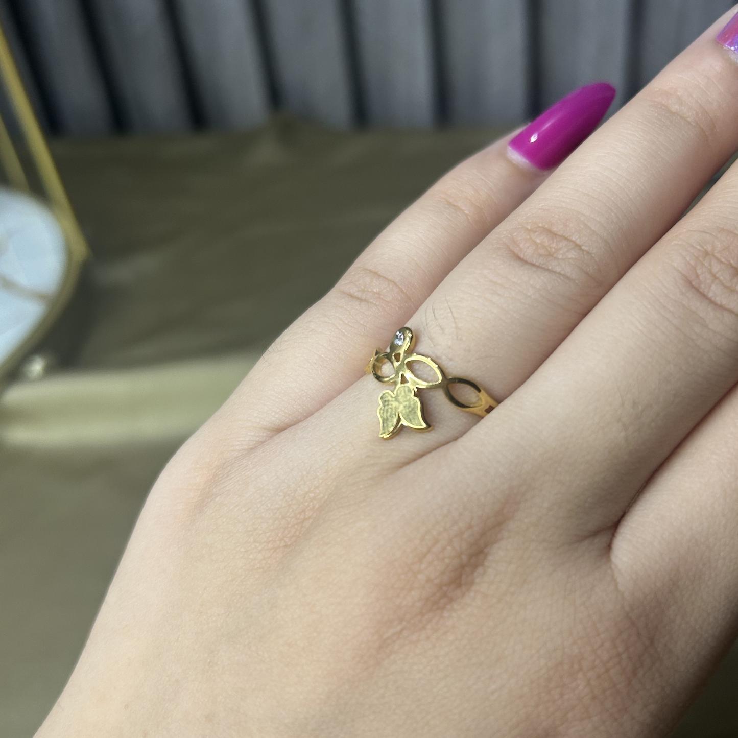The Olive Branch Minimalist Ring